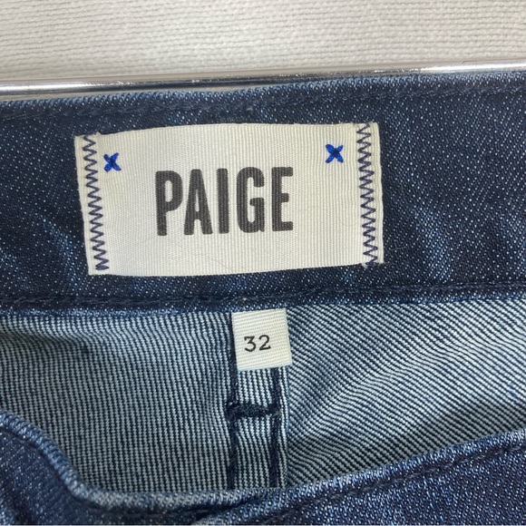 PAIGE Blue Straight-Leg Jeans Classic Fit - Picture 3 of 16